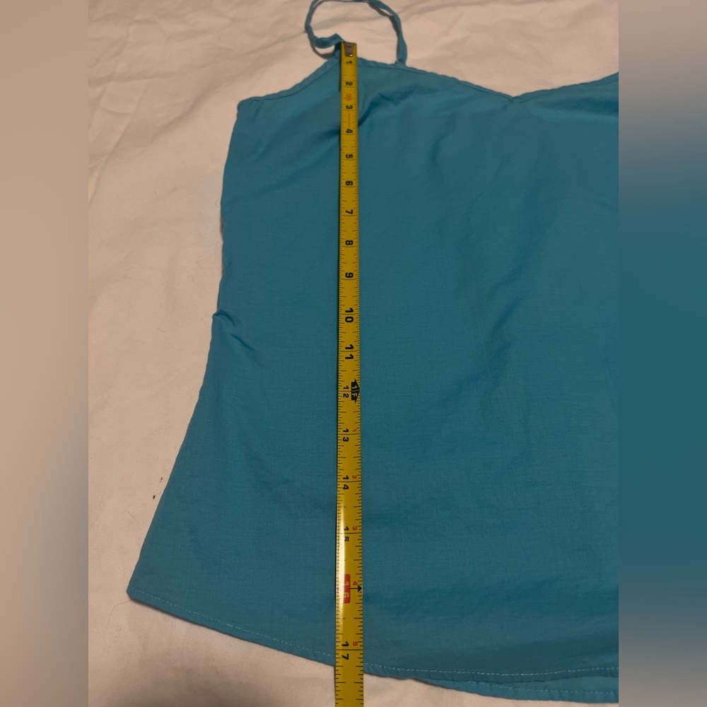J. CREW Women’s Turquoise Eyelet LS  Button-Down Top Shirt Size M - Picture 10 of 16